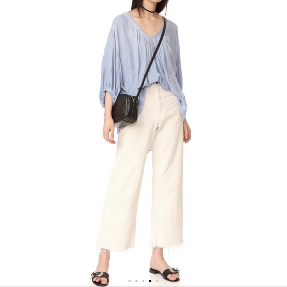 Free People Catch Me If You Can Flowy Top Blouse XS - Picture 2 of 16